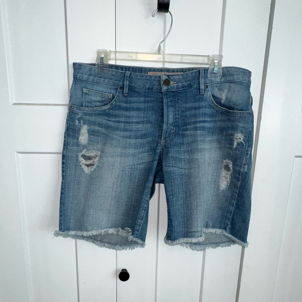 Vintage Guess Distressed Low Rise Jean Shorts - Size 30